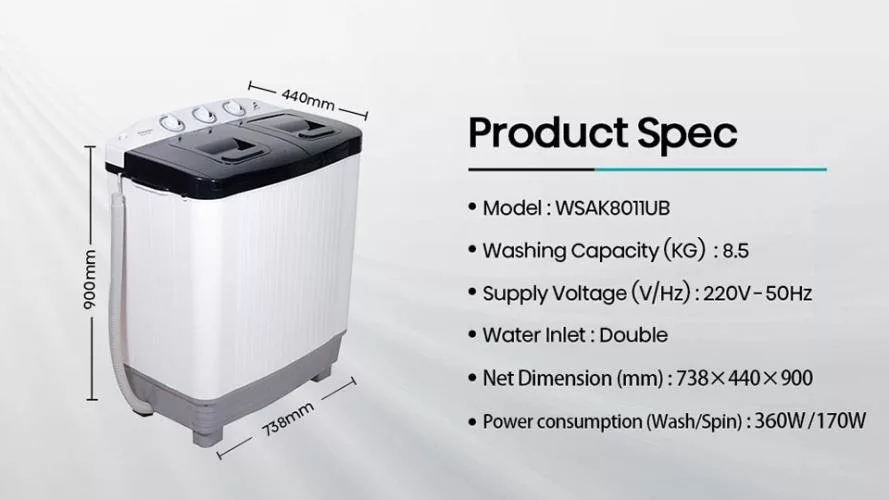 Mesin Cuci Hisense WSAK8011UB