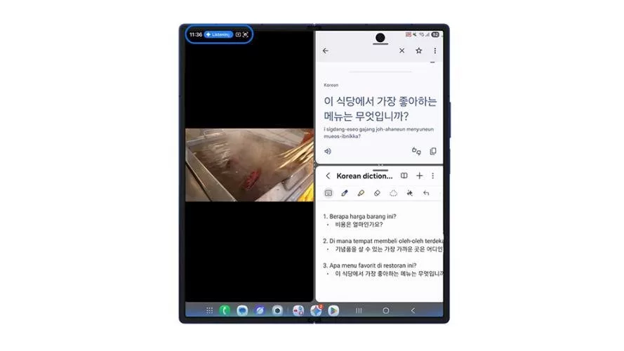 aktifkan Google Gemini Live di Galaxy Z Fold7