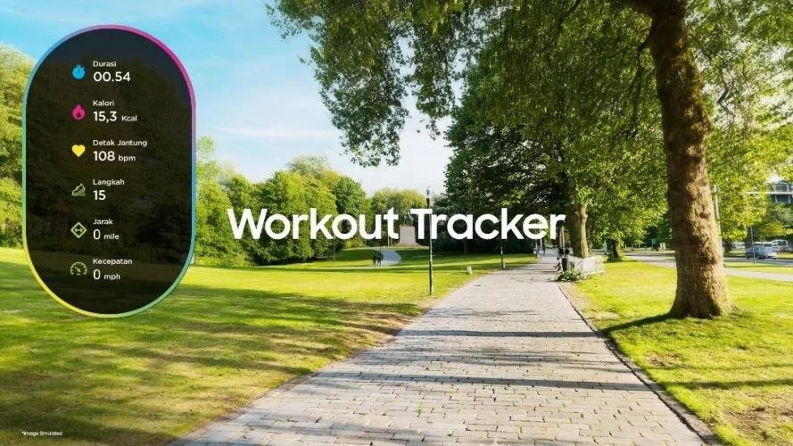 Olahraga di Rumah Makin Seru dengan TV Samsung dan Audio Samsung yang Canggih! 1 Workout Tracker dan Samsung Health di TV Samsung
