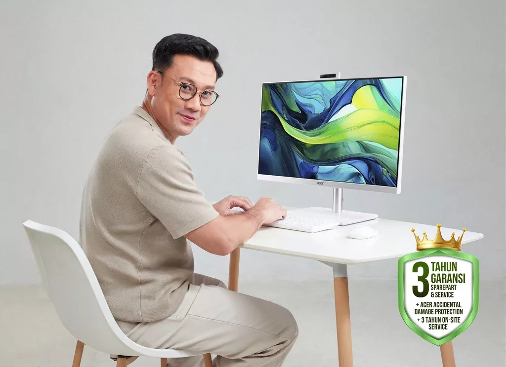 Acer Aspire C24A Series Rilis, PC AIO Kencang Desain Ringkas