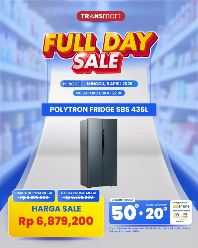 Promo Kulkas Polytron Transmart
